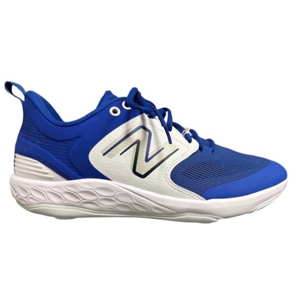 New Balance Fresh Foam X Velo v3 Metal Baseball Cleats Blue White Men's 5